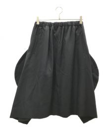 COMME des GARCONS COMME des GARCONS（コムデギャルソン コムデギャルソン）の古着「ウールフレアスカート」｜ブラック
