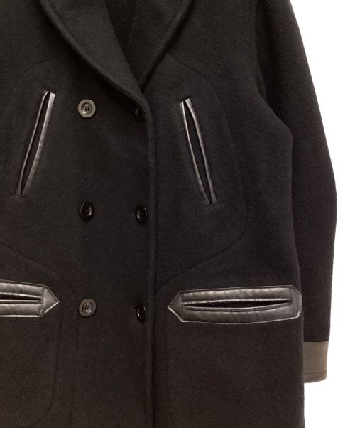 Maison Margiela（メゾンマルジェラ）Maison Margiela (メゾンマルジェラ) Double Breasted Chester Coat（ダブルブレストチェスターコート） ブラック サイズ:46 未使用品の古着・服飾アイテム