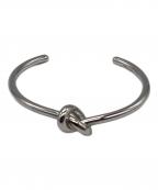 CELINEセリーヌ）の古着「ノット エクストラシンブレスレット」｜シルバー