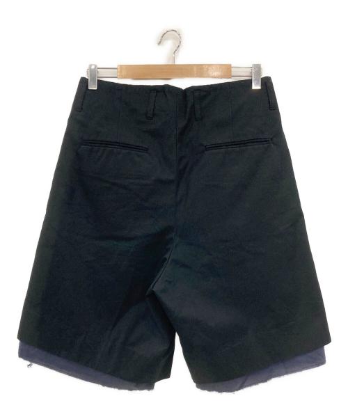 Rich I（リッチアイ）Rich I (リッチアイ) フィンクスコットンタックショーツ ブラック サイズ:48の古着・服飾アイテム