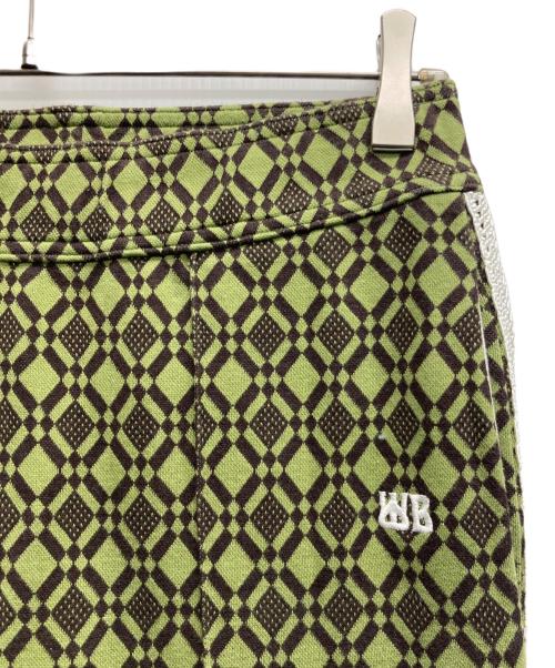 WALES BONNER（ウェールズボナー）WALES BONNER (ウェールズボナー) POWER TRACK PANTS グリーン×ブラウン サイズ:不明（実寸サイズをご確認ください）の古着・服飾アイテム