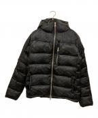 BACK BONEバックボーン）の古着「CAMOUFLAGE JACQUARD DOWN BLOUSON」｜ブラック