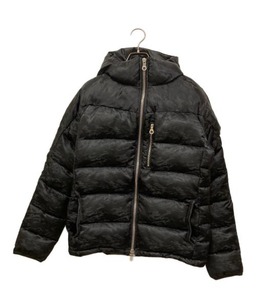 BACK BONE（バックボーン）BACK BONE (バックボーン) CAMOUFLAGE JACQUARD DOWN BLOUSON ブラック サイズ:SIZE Mの古着・服飾アイテム