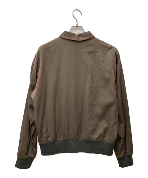 PS Paul Smith（ＰＳポールスミス）PS Paul Smith (ＰＳポールスミス) サテンブルゾン　PY-YR-79361[ グリーン サイズ:Lの古着・服飾アイテム