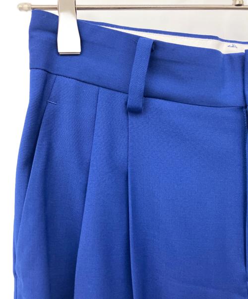 EVERYDAY I LIKE.（エヴリデイ アイ ライク）EVERYDAY I LIKE. (エヴリデイ アイ ライク) Tuck Wide パンツ ブルー サイズ:36の古着・服飾アイテム