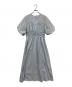 KBF（ケービーエフ）の古着「カーブラインドロストシャーリングワンピース」｜スカイブルー