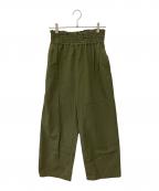 JOURNAL STANDARDジャーナルスタンダード）の古着「ナイロンストレッチワイドパンツ」｜カーキ
