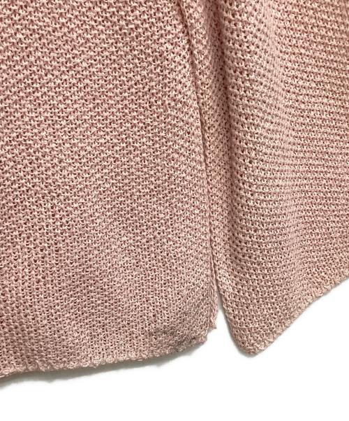 Spick and Span（スピック＆スパン）Spick and Span (スピック＆スパン) カノコ編みペーパーヤーン2WAYルーズニット ピンク サイズ:Freeの古着・服飾アイテム