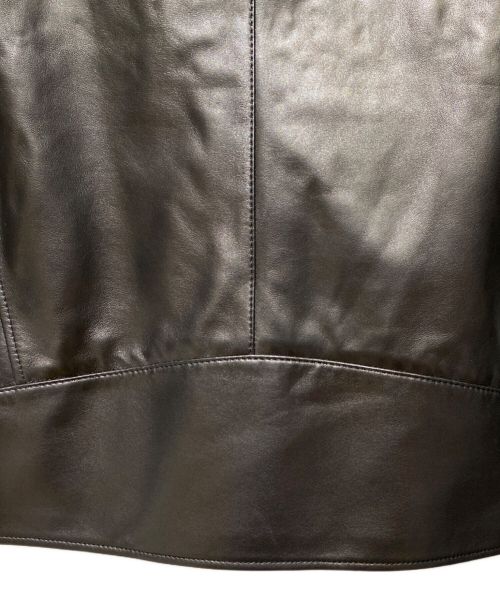 Maison Margiela（メゾンマルジェラ）Maison Margiela (メゾンマルジェラ) 5 Zip Leather Riders Jacket（八の字 5ZIPライダースジャケット） ブラック サイズ:50 未使用品の古着・服飾アイテム