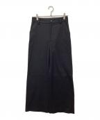 MARGARET HOWELLマーガレットハウエル）の古着「ウールワイドパンツ」｜ブラック