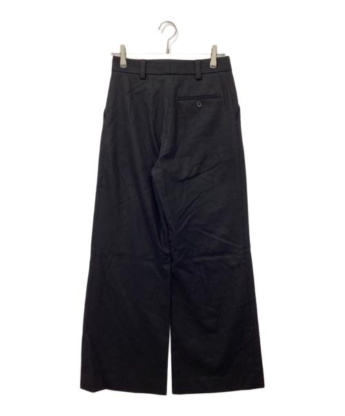 MARGARET HOWELL（マーガレットハウエル）MARGARET HOWELL (マーガレットハウエル) ウールワイドパンツ ブラック サイズ:1の古着・服飾アイテム