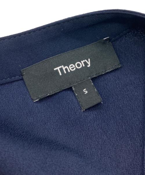 theory（セオリー）theory (セオリー) パウダークレーププルオーバー ネイビー サイズ:Sの古着・服飾アイテム
