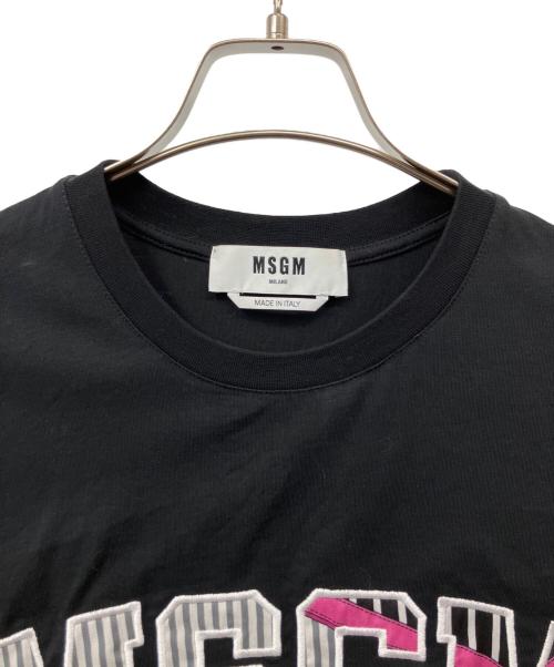 MSGM（エムエスジーエム）MSGM (エムエスジーエム) ロゴTシャツ ブラック サイズ:XSの古着・服飾アイテム
