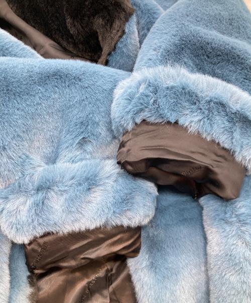 HERON PRESTON（ヘロンプレストン）HERON PRESTON (ヘロンプレストン) エコファーコート HWEA023E19791012 スカイブルー サイズ:Sの古着・服飾アイテム