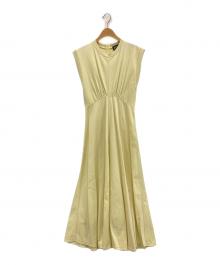 PHOTOCOPIEU（フォトコピュー）の古着「スリーブレスフレアワンピース」｜イエロー