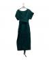 ADORE (アドーア) ロング丈 リボンベルトワンピース グリーン サイズ:S：8000円