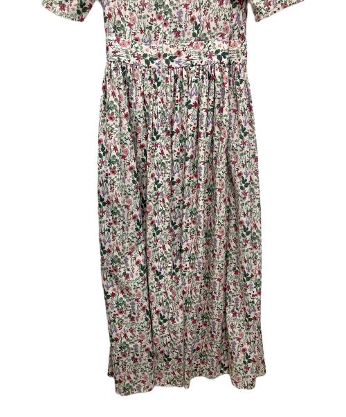 SEVEN TEN by MIHO KAWAHITO（セブン テン バイ ミホ カワヒト）SEVEN TEN by MIHO KAWAHITO (セブン テン バイ ミホ カワヒト) 半袖ワンピース ピンク×グリーン サイズ:XSの古着・服飾アイテム