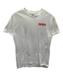 FRUIT OF THE LOOM×Tom Sachs（フルーツオブザルーム×トム・サックス）の古着「NASA プリントTシャツ」｜ホワイト