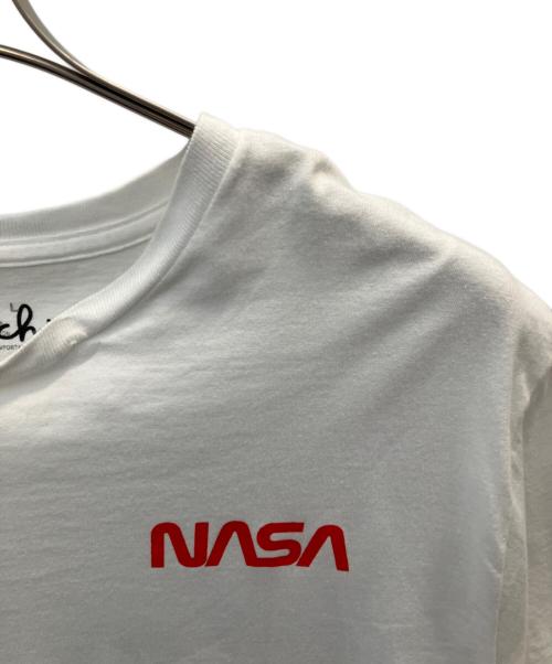 FRUIT OF THE LOOM（フルーツオブザルーム）FRUIT OF THE LOOM (フルーツオブザルーム) Tom Sachs (トム・サックス) NASA プリントTシャツ ホワイト サイズ:Ｌの古着・服飾アイテム
