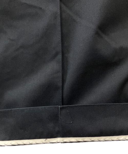 kayle（ケイル）KAYLE (ケイル) HIGH COUNT GABARDINE BELT DESIGN PANTS ブラック サイズ:Sの古着・服飾アイテム
