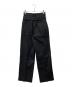 KAYLE (ケイル) HIGH COUNT GABARDINE BELT DESIGN PANTS ブラック サイズ:S：10000円