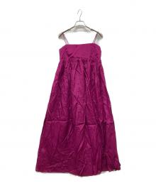 FRAY ID（フレイ アイディー）の古着「ギャザーボリュームキャミワンピース」｜ピンク