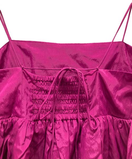 FRAY ID（フレイ アイディー）FRAY ID (フレイ アイディー) ギャザーボリュームキャミワンピース ピンク サイズ:1の古着・服飾アイテム