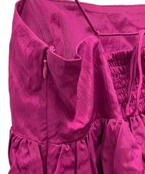 FRAY ID（フレイ アイディー）FRAY ID (フレイ アイディー) ギャザーボリュームキャミワンピース ピンク サイズ:1の古着・服飾アイテム