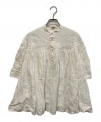 SCYEサイ）の古着「Organic Linen Tucked Blouse」｜ホワイト