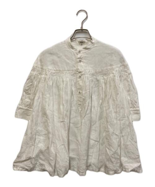SCYE（サイ）SCYE (サイ) Organic Linen Tucked Blouse ホワイト サイズ:38の古着・服飾アイテム