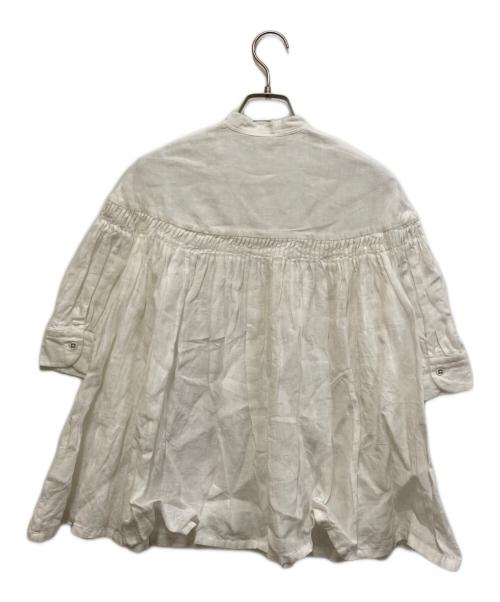 SCYE（サイ）SCYE (サイ) Organic Linen Tucked Blouse ホワイト サイズ:38の古着・服飾アイテム