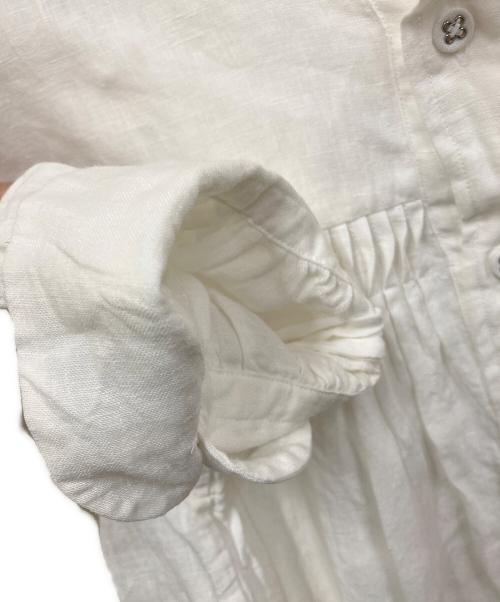 SCYE（サイ）SCYE (サイ) Organic Linen Tucked Blouse ホワイト サイズ:38の古着・服飾アイテム