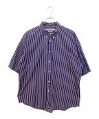 JOURNAL STANDARD TRISECT THOMAS MASONジャーナルスタンダードトライセクトトーマスメイソン）の古着「ファットシルエットボタンダウンシャツ」｜ブルー