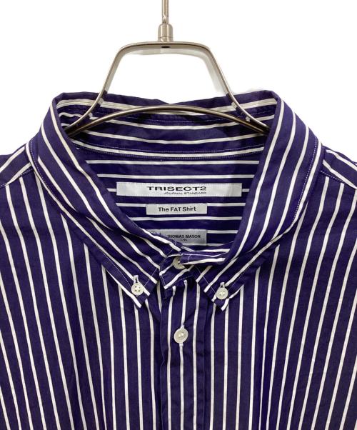 JOURNAL STANDARD TRISECT THOMAS MASON（ジャーナルスタンダードトライセクトトーマスメイソン）JOURNAL STANDARD TRISECT THOMAS MASON (ジャーナルスタンダードトライセクトトーマスメイソン) ファットシルエットボタンダウンシャツ ブルー サイズ:Lの古着・服飾アイテム
