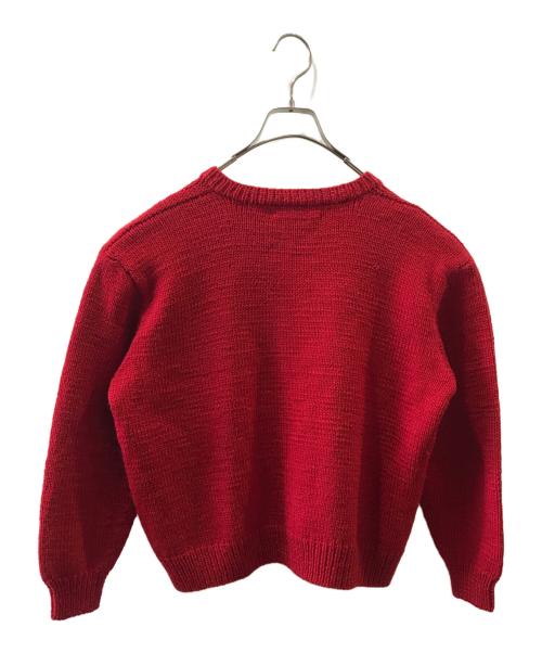 PINK HOUSE（ピンクハウス）PINK HOUSE (ピンクハウス) 花かご刺繍カーディガン レッド サイズ:表記無しの古着・服飾アイテム