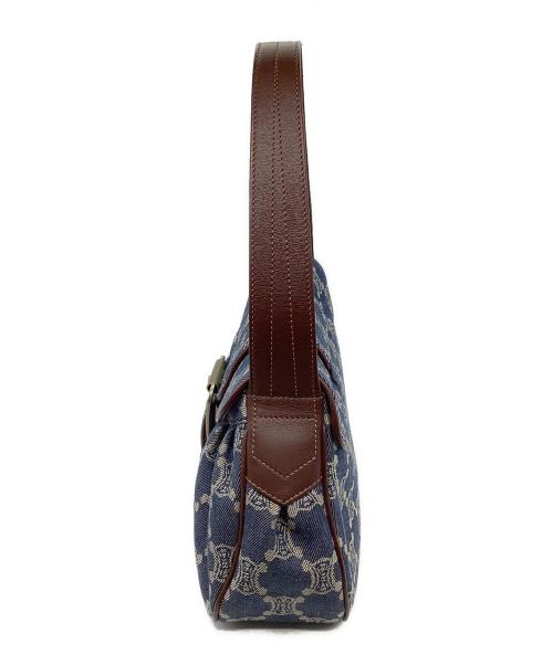 CELINE（セリーヌ）CELINE (セリーヌ) ワンショルダーバッグ インディゴ×ブラウンの古着・服飾アイテム
