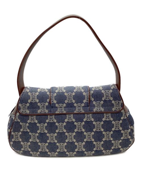 CELINE（セリーヌ）CELINE (セリーヌ) ワンショルダーバッグ インディゴ×ブラウンの古着・服飾アイテム