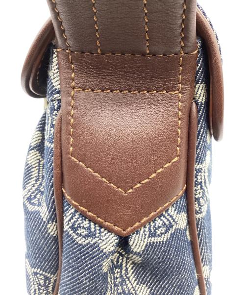 CELINE（セリーヌ）CELINE (セリーヌ) ワンショルダーバッグ インディゴ×ブラウンの古着・服飾アイテム