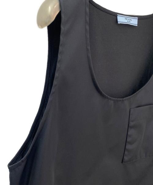 PRADA（プラダ）PRADA (プラダ) RE-NYLON ノースリーブミニワンピース ブラック サイズ:XSの古着・服飾アイテム