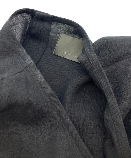 オローネ（オローネ）オローネ (オローネ) リネンノースリーブブラウス ブラック サイズ:‐の古着・服飾アイテム
