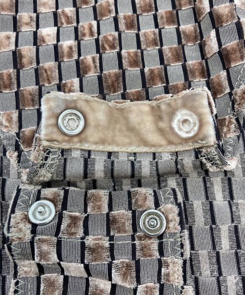 MAISON SPECIAL（メゾンスペシャル）MAISON SPECIAL (メゾンスペシャル) ベロアチェックボディスーツ　21212415106 ブラウン サイズ:Freeの古着・服飾アイテム