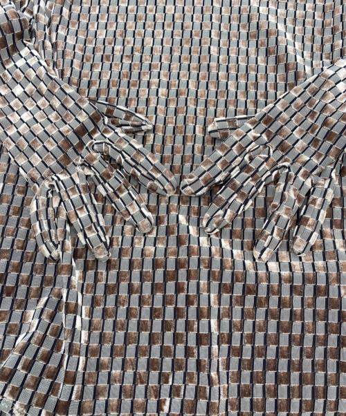 MAISON SPECIAL（メゾンスペシャル）MAISON SPECIAL (メゾンスペシャル) ベロアチェックボディスーツ　21212415106 ブラウン サイズ:Freeの古着・服飾アイテム