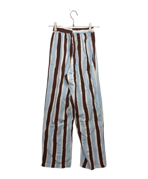 SUKU HOME（スクホーム）SUKU HOME (スクホーム) ルームウェアセットアップ ブラウン×ブルー サイズ:Sの古着・服飾アイテム