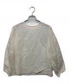 FRAMeWORKフレームワーク）の古着「シアープルオーバーブラウス」｜ホワイト