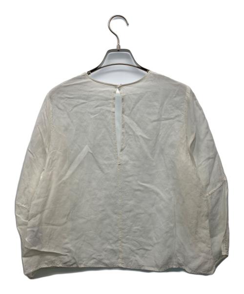 FRAMeWORK（フレームワーク）FRAMeWORK (フレームワーク) シアープルオーバーブラウス ホワイト サイズ:‐の古着・服飾アイテム