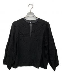 FRAMeWORK（フレームワーク）の古着「シアープルオーバーブラウス」｜ブラック