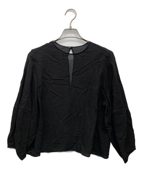 FRAMeWORK（フレームワーク）FRAMeWORK (フレームワーク) シアープルオーバーブラウス ブラック サイズ:‐の古着・服飾アイテム