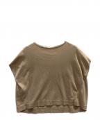 Spick and Spanスピックアンドスパン）の古着「ICE COTTON フレンチスリーブルーズニット」｜ベージュ