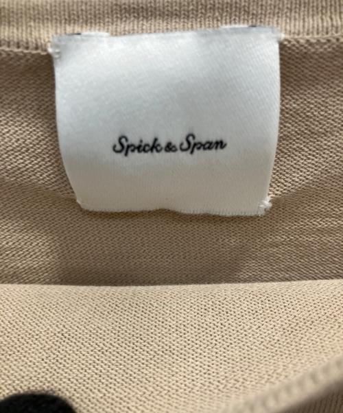 Spick and Span（スピックアンドスパン）Spick and Span (スピックアンドスパン) ICE COTTON フレンチスリーブルーズニット ベージュ サイズ:不明の古着・服飾アイテム