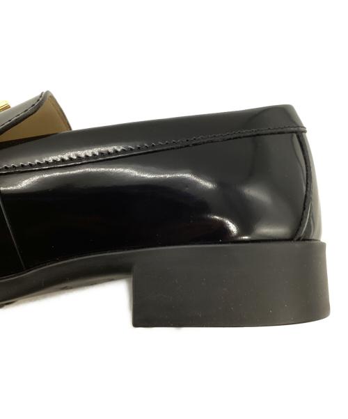 BOTTEGA VENETA（ボッテガベネタ）BOTTEGA VENETA (ボッテガベネタ) MONSIEUR SHINY LEATHER LOAFERS ブラック サイズ:36　1/2の古着・服飾アイテム